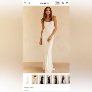 BUMPSUIT CLOUD DRESS in white